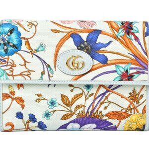 Gucci Document Case Small Bag Clutch Bag Folded Wallet Flora Limited